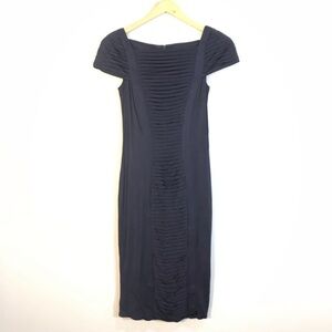 TADASHI Collection Tiered Navy Blue Dress